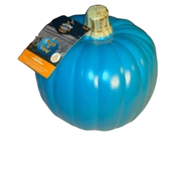 Hyde & Eek! Teal Pumpkin Project Halloween Candy Bowl Decor Pumpkin - Picture 2 of 6